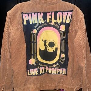 Custom design-Distressed vintage tshirt jacket